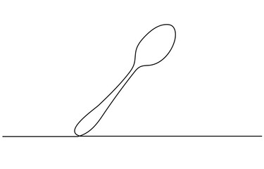 spoon fork place mat one line drawing continuous, Tableware Continuous Line Illustration, Line drawing of a fork, knife, and plate. A continuous one-line sketch of cutlery and kitchen utensils.