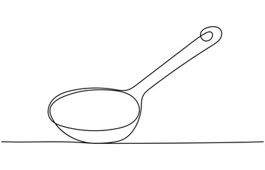 spoon fork place mat one line drawing continuous, Tableware Continuous Line Illustration, Line drawing of a fork, knife, and plate. A continuous one-line sketch of cutlery and kitchen utensils.