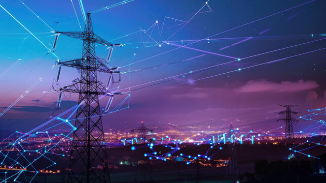 AI managing energy distribution in smart grids - Powered by Adobe