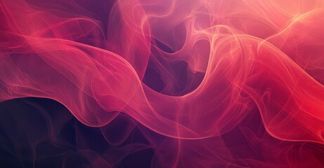 Fototapeta premium An abstract red iridescent multicolored energy magical bright glowing liquid plasma background