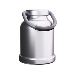 Obraz premium milk 3d render icons