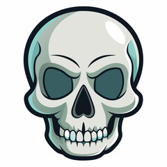 Fototapeta premium human skull vector
