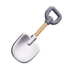 shovel 3d render icons