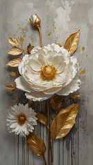Elegant Bloom - Contemporary Floral Art
