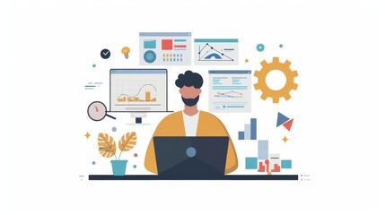 Data Analytics Illustration: Business Strategy & Insights