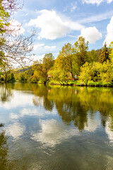 Mit dem Rad unterwegs auf der 1. Etappe des Werratal-Radweges von der Quelle der Werra bei Wernshausen bis ins Werratal bei Hörschel - Thüringen - Deutschland