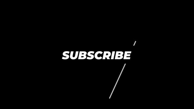 Animation Subscribe End Screen for social media with blank templates for video on a gradient black background. Thank for watching and reminder for subscribe. Motion Graphic.
