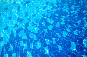 Water Ripple in Swimming Pool.