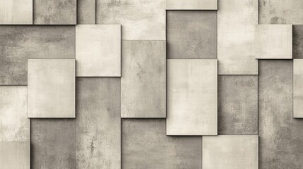 Modern ceramic tile pattern with a minimalist design, featuring monochromatic tones and subtle textures, arranged in a seamless grid.