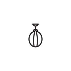 Boxing icon, equipment and sport vector graphics, symbol on a background. Editable icon.