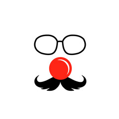 icon of glasses with clown nose