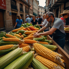 ready corn shop ai photo