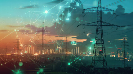 Fototapeta premium AI-driven energy efficiency solutions