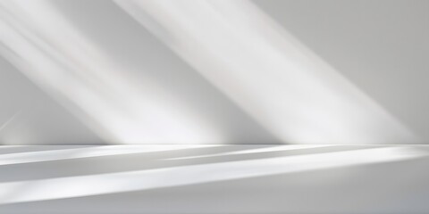 Obraz premium Pure White Background with Subtle Soft Shadows for Design