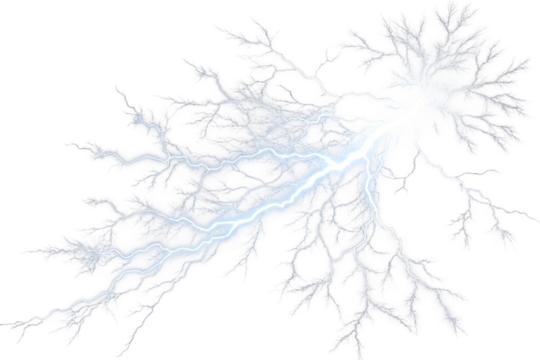 Lightning illuminated flash png
