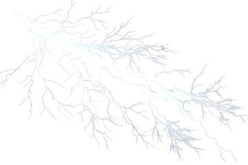 Fototapeta premium Lightning illuminated flash png