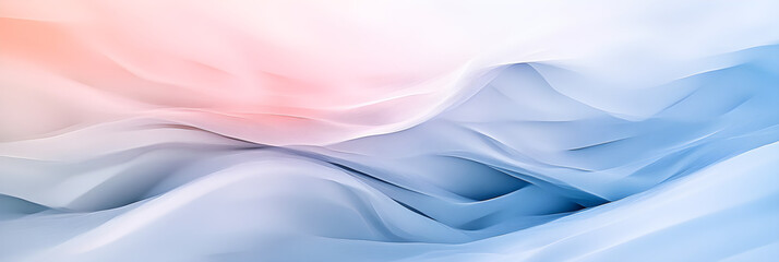 Soft waves of pastel colors create a serene and calming abstract background with smooth gradients and gentle curves
