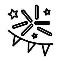 Festival Vector Line Icon Design