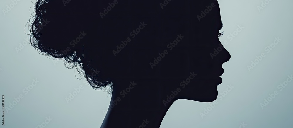 Poster Shape and Silhouette. with copy space image. Place for adding text or design