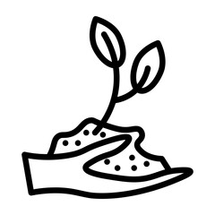 Gardening Vector Line Icon Design