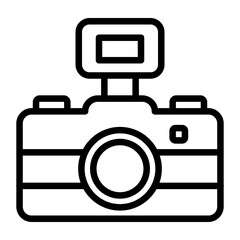 Photography Vector Line Icon Design