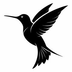 Hummingbird isolated on white, hummingbird vector illustration, bird on a branch vector art, hummingbird silhouette, bird vector icon, hummingbird on a branch line art, eps, hummingbird on a branch ca