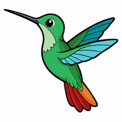 Hummingbird isolated on white, hummingbird vector illustration, bird on a branch vector art, hummingbird silhouette, bird vector icon, hummingbird on a branch line art, eps, hummingbird on a branch ca