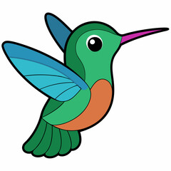 Hummingbird isolated on white, hummingbird vector illustration, bird on a branch vector art, hummingbird silhouette, bird vector icon, hummingbird on a branch line art, eps, hummingbird on a branch ca