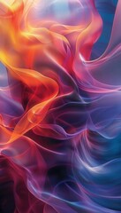 Obraz premium Futuristic wallpaper with modern, sleek design featuring elements of abstract shapes and patterns, with subtle gradients and smooth lines, providing a minimalist and elegant aesthetic,