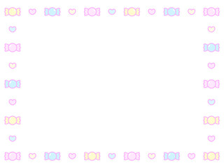 4:3 カラフルポップキャンディフレーム⭐︎PNG