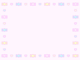 4:3 カラフルポップキャンディフレーム♪