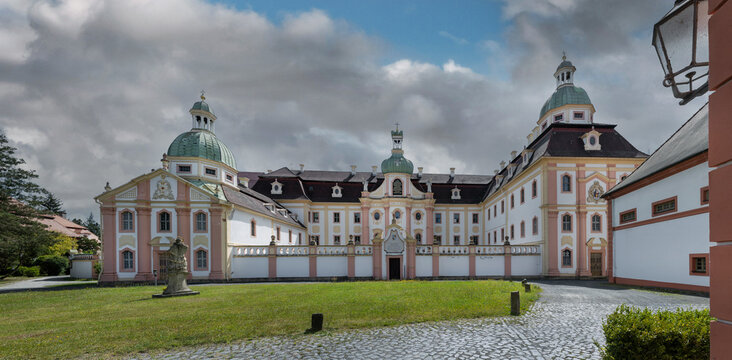 Ostritz East Germany. Saxonia. Cisterci&euml;nzer Abbey, St. Marienthal. Ostritz East Germany. Saxonia. Monastery. Barock style. 