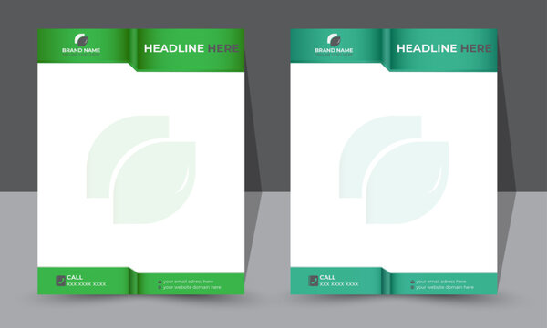 Customizable Formal Letterhead Design &ndash; Ideal for Modern Corporate and Branding Needs, High-Quality Vector Letterhead Template.