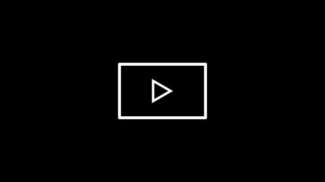 video play and pause button display concept ,video frame concept