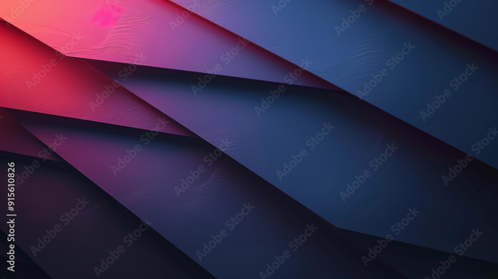 Poster colorful geometric patterns created by layered paper with shadows and light variations