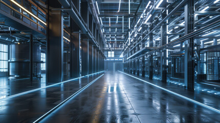 Fototapeta premium AI-driven solutions for industrial challenges