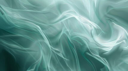 Fototapeta premium Light Abstract Teal Background with Flowing Movement, Generative AI Illustration