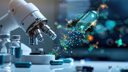 AI-powered drug discovery in a lab