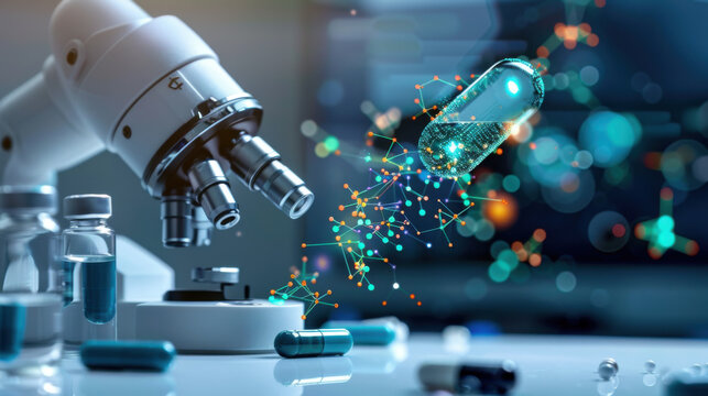 AI-powered drug discovery in a lab