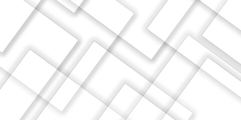 Abstract white and grey geometric overlapping square pattern background with shadow. paper texture design Abstract white background can use for design, background concept, vector illustration.