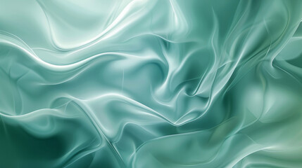 Obraz premium Abstract Teal Background with Flowing Movement, Generative AI Illustration