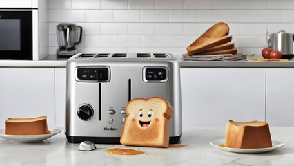 playful interactions the appliance characters are interacting in fun unexpected ways.