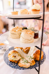 breakfast or high tea with bread and jam