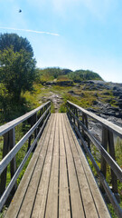 foggy day over UNESCO Suomelinna island in Helsinki Finland on summer day