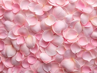 Obraz premium Delicate petals of soft pink flowers arranged in a whimsical bunch create a romantic repeating design pattern perfect for feminine and elegant decorative elements.