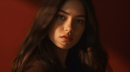 portrait of a person in the dark