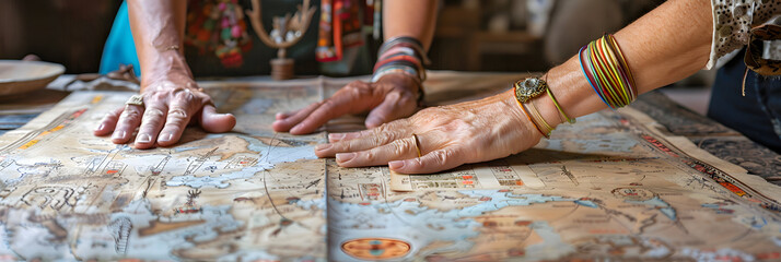 Visualize an anthropologist studying kinship relations within a remote tribal community, mapping out social structures