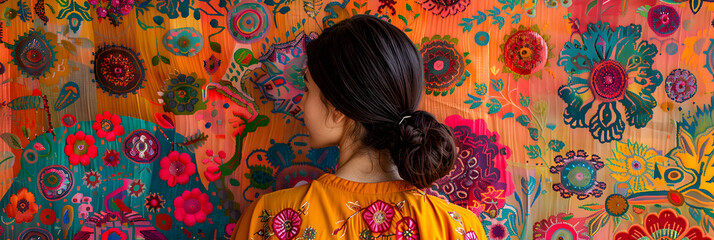 Visualize an anthropologist studying the intricate designs of ancient textiles to understand cultural symbolism