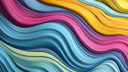 Dynamic waves of vibrant abstract colors