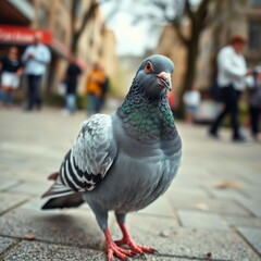 Obraz premium pigeon in the city